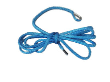 1/4"10ft ATV Snow Plow Lift Rope,Synthetic Winch Rope,Boat Winch Cable,Snow Plow Attachments (Blue)